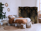 Room Divider - Floral Baroque Gold & Bronze