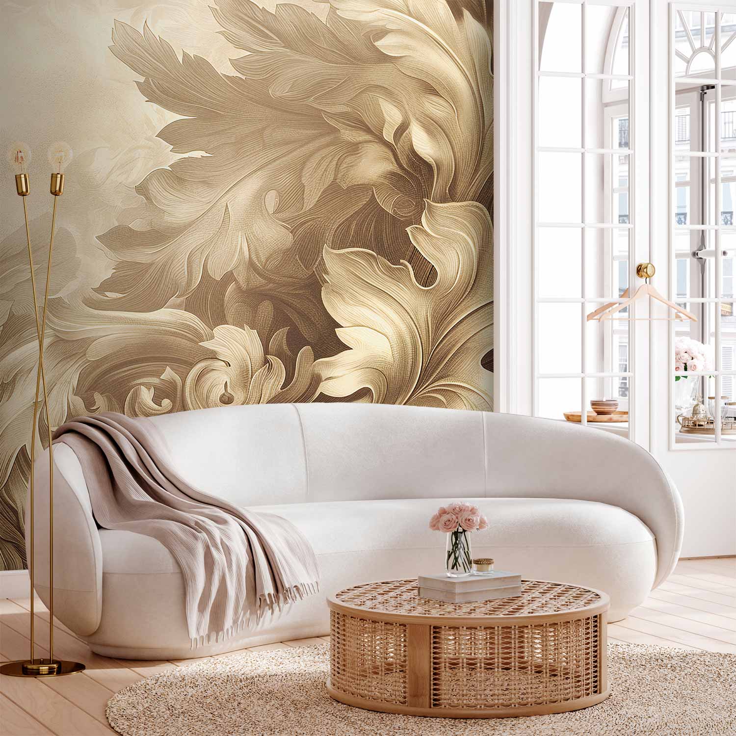 Wall Mural - Baroque Ornaments in Sepia