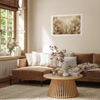 Sepia Baroque Carved Ornaments Poster