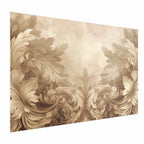 Sepia Baroque Carved Ornaments Poster