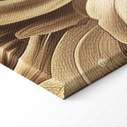 Sepia Baroque Ornament Relief Canvas Print