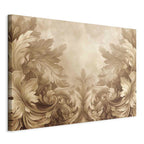 Canvas Print: Baroque Ornament Composition in Sepia Tones
