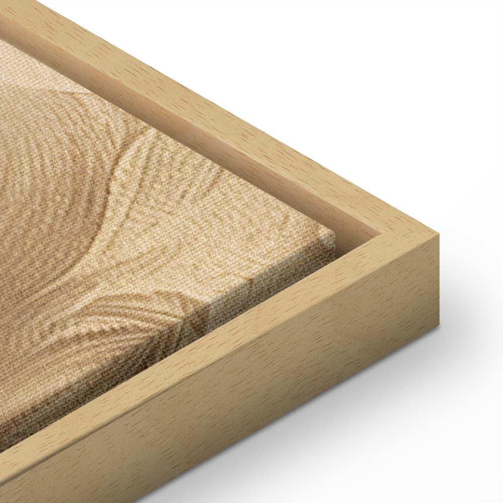 Canvas Print: Baroque Ornament Composition in Sepia Tones