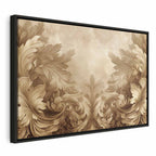 Canvas Print: Baroque Ornament Composition in Sepia Tones