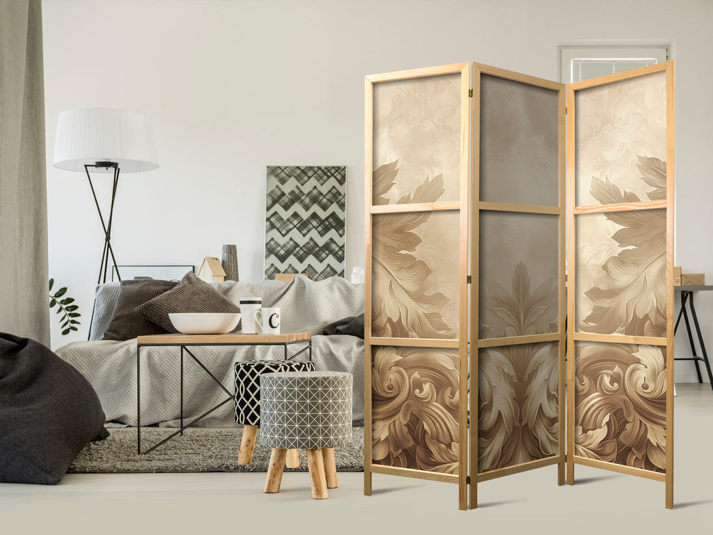 Japanese Room Divider - Gray-Blue Stone Baroque