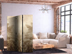 Room Divider with Carved Baroque Ornaments in Sepia