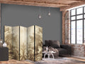 Sepia Baroque Ornament 5-Panel Room Divider