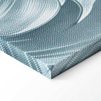 Stone Baroque Ornament Gray-Blue Canvas Print