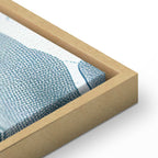 Leinwanddruck – Steinbarockornamente, Grau-Blau