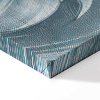 Stone Baroque Ornament Gray-Blue Canvas Print