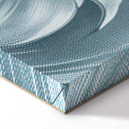 Stone Baroque Ornament Gray-Blue Canvas Print