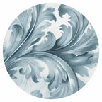 Baroque Stone Ornament Round Wall Mural