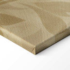 Sand Botanical Leaves and Vines Canvas Print