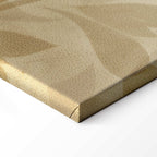 Sand Botanical Leaves and Vines Canvas Print