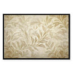 Sand Botanical Leaves and Vines Canvas Print