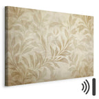 Sand Botanical Leaves and Vines Canvas Print