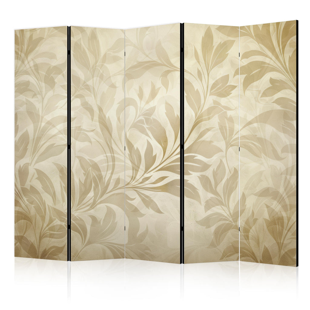 Room Divider 5-Panel Botanical Motif