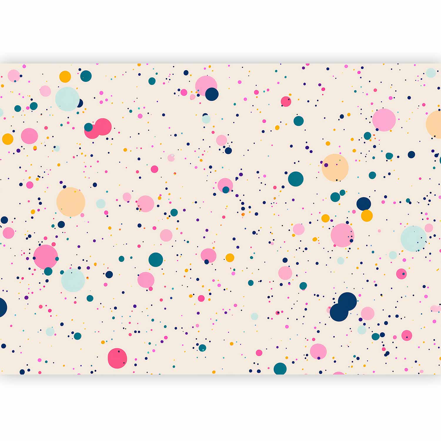 Wall Mural Dots Speckles Splatters Multicolored Pattern