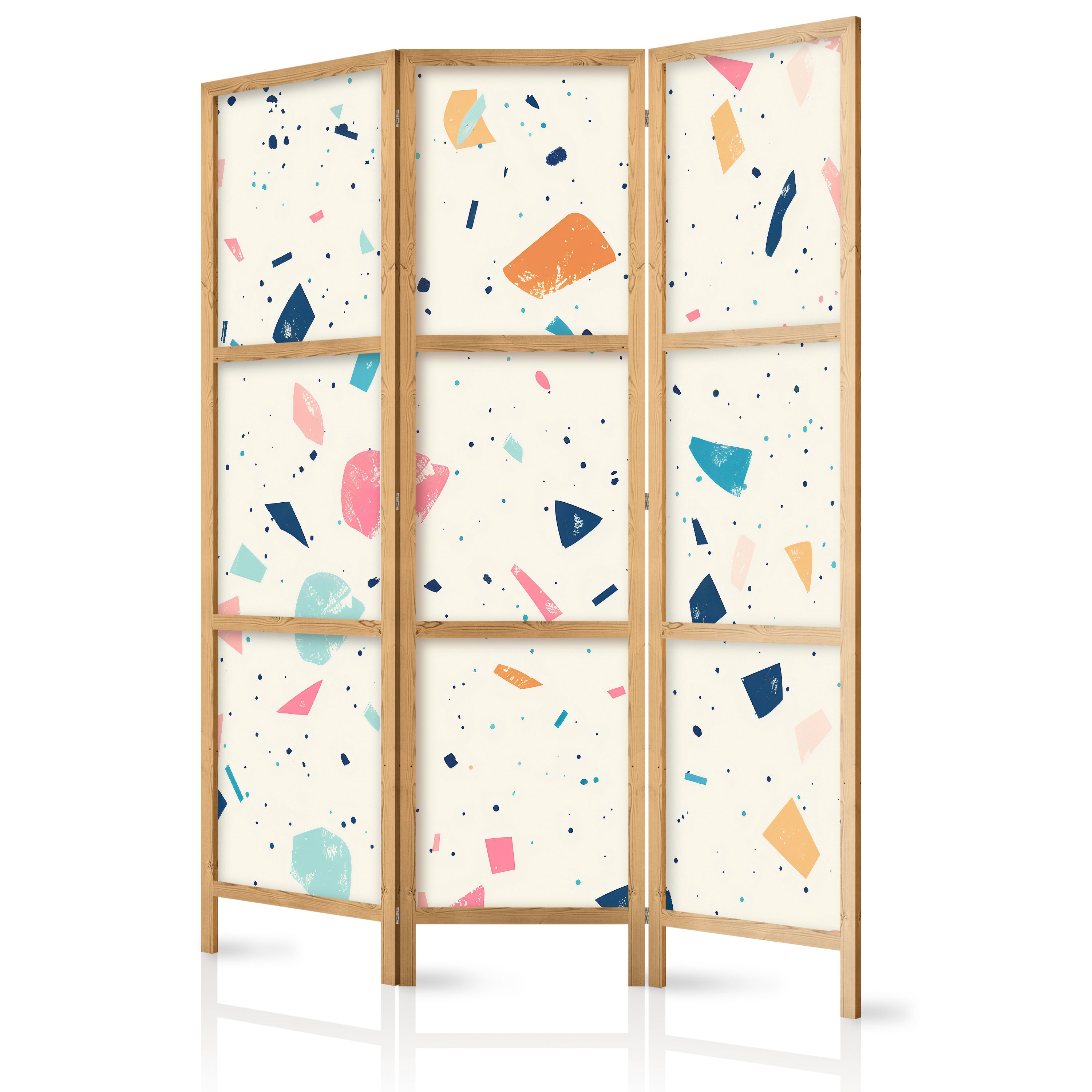 Japanese Room Divider Terrazzo Multicolored Large