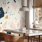 Subdued Terrazzo Large Stone Abstract Wall Mural
