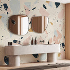Subdued Terrazzo Large Stone Abstract Wall Mural