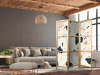 Room Divider Terrazzo with Large Muted Stones