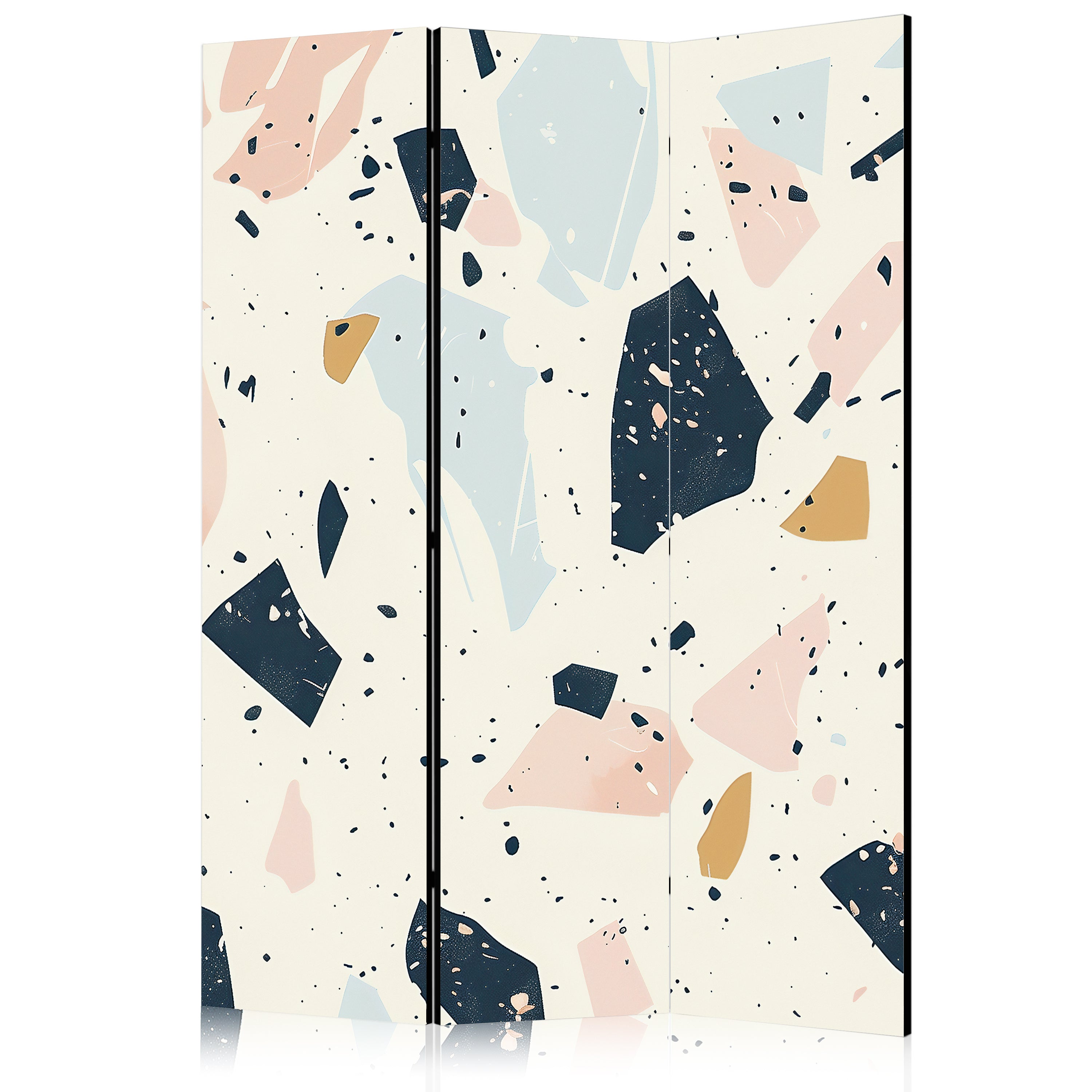 Room Divider Terrazzo with Large Scaled Stones in Subdued Colors
