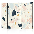 Room Divider Terrazzo with Large Scaled Stones in Subdued Colors