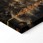 Golden Lion 5-Piece Wide Canvas Print