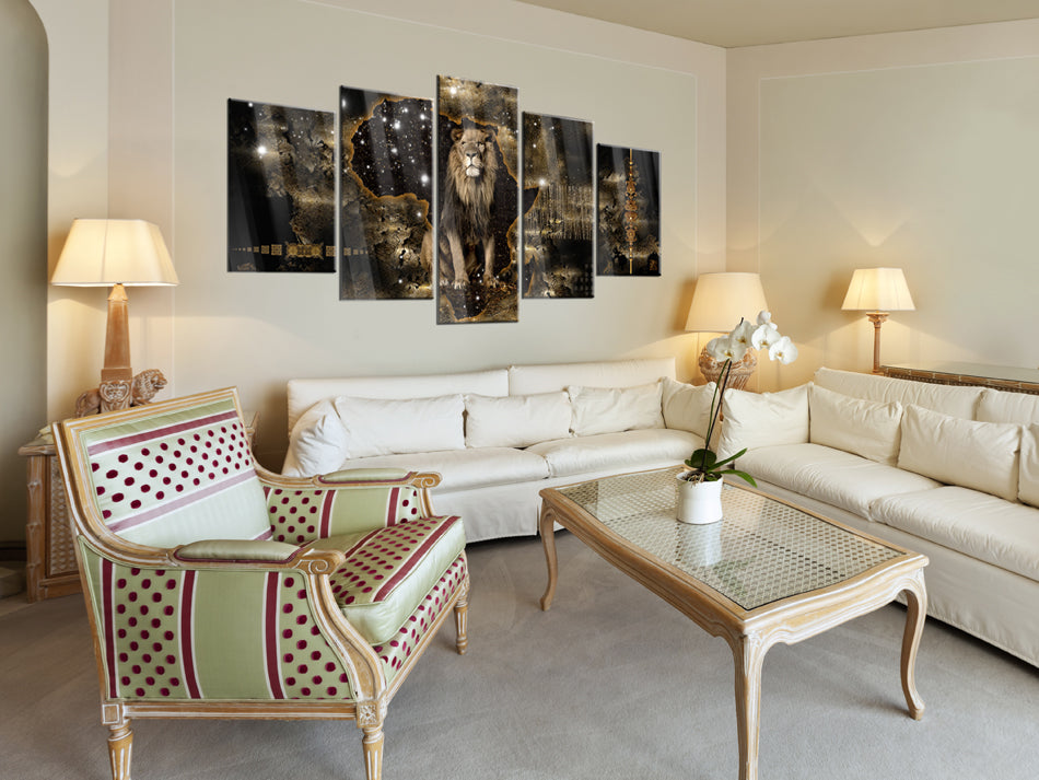 Golden Lion Africa Acrylic Print