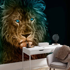 Abstract Lion Modern Wall Mural