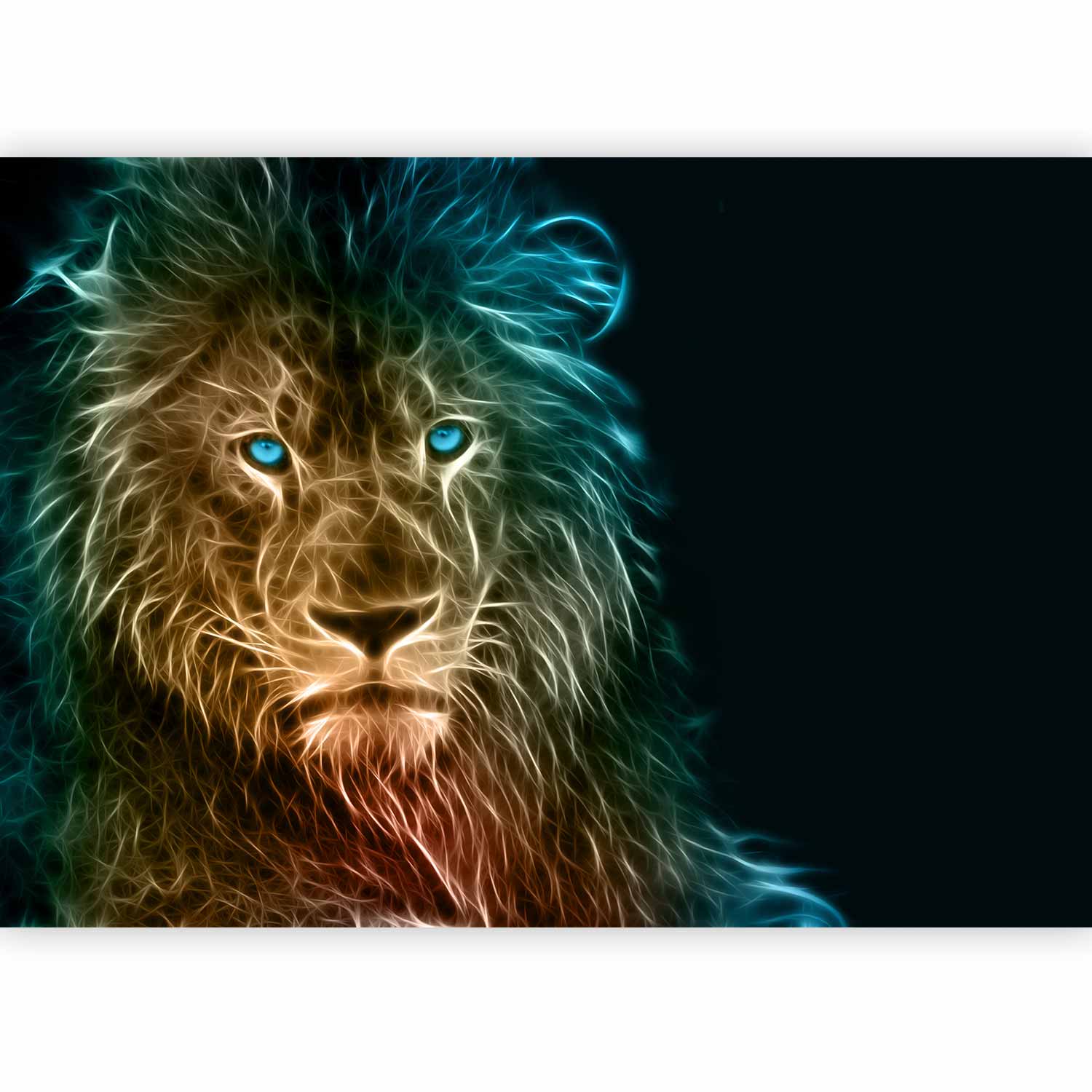 Abstract Lion Modern Wall Mural