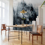 Mountain Wolf Pack Black and White Wall Mural