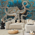 Zen Octopus Mandala Wall Mural