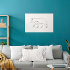 Winter Wolf Nature Poster