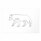 Winter Wolf Nature Poster