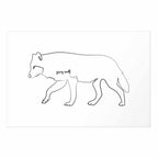 Winter Wolf Nature Poster