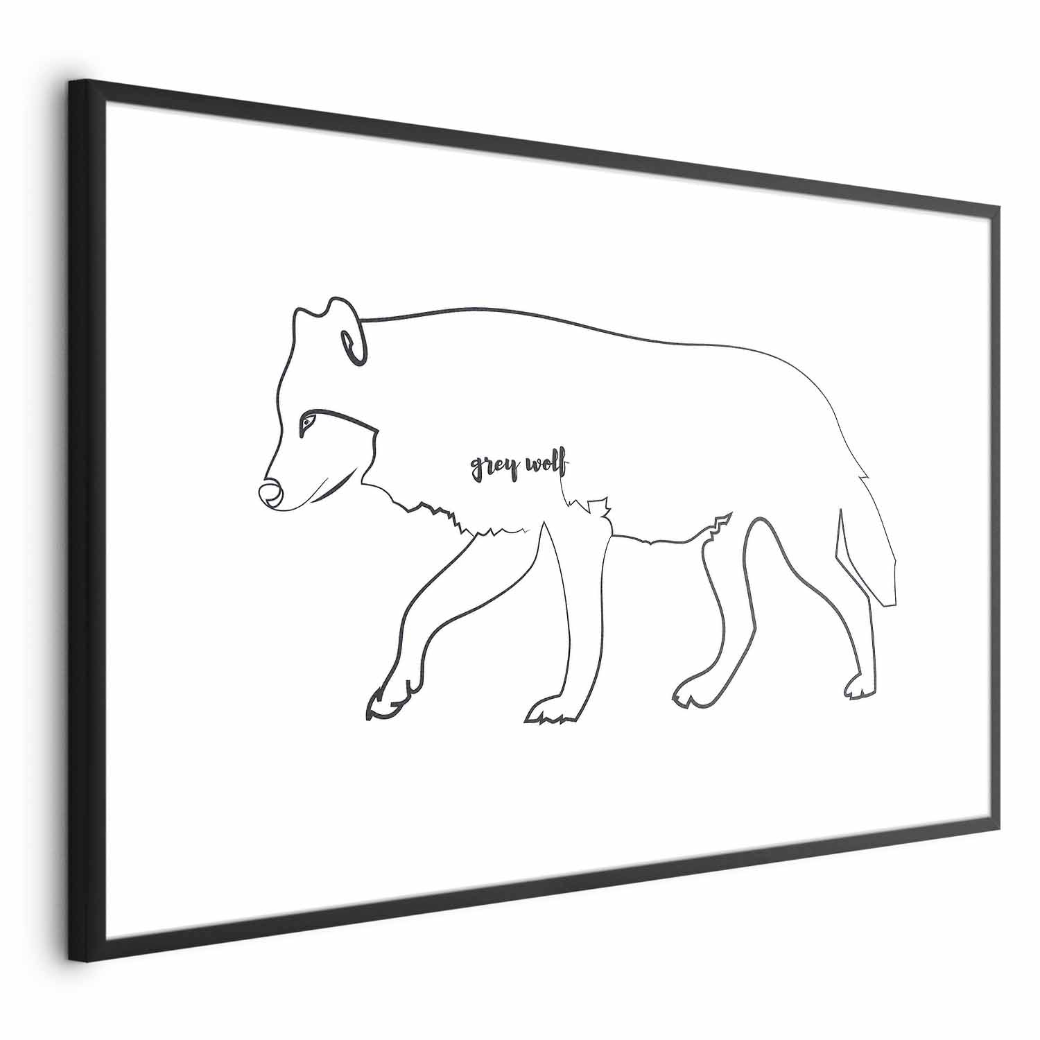 Winter Wolf Nature Poster