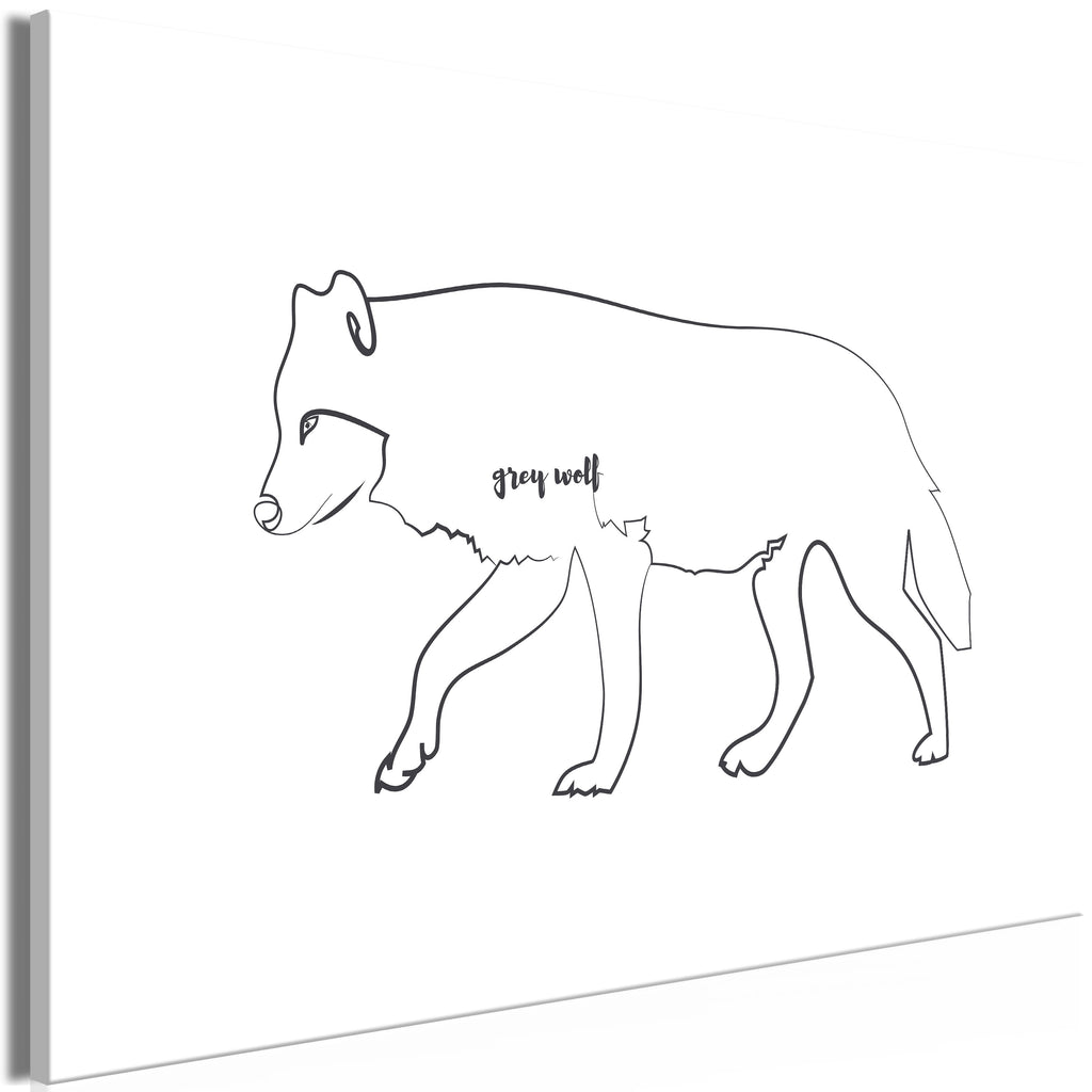 Canvas Print Wolf (1 Part) Wide