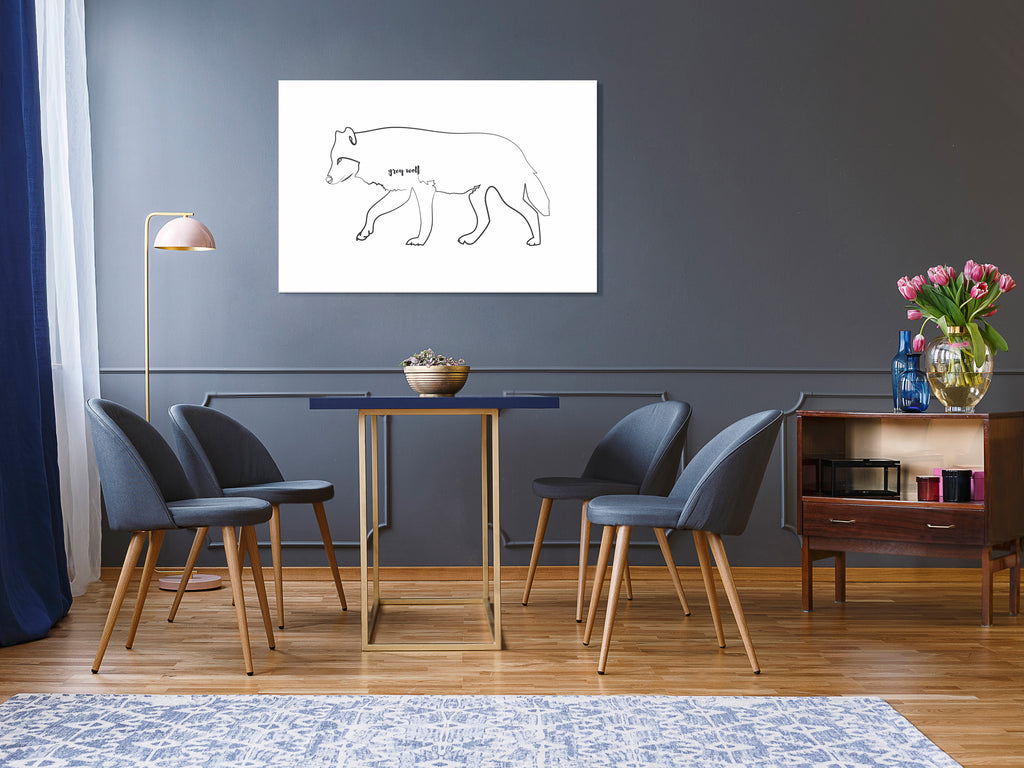 Canvas Print Wolf (1 Part) Wide