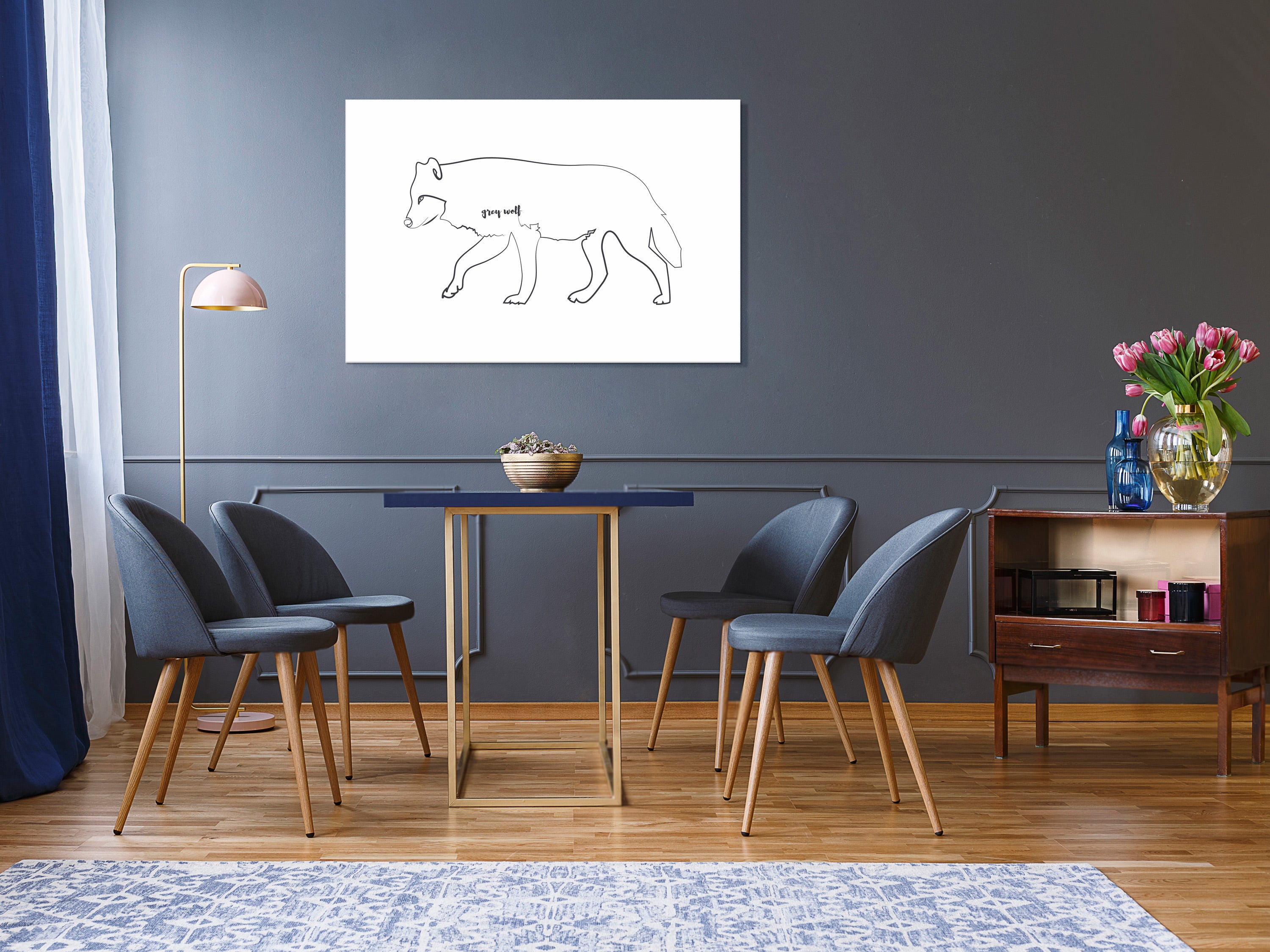 Canvas Print Wolf (1 Part) Wide