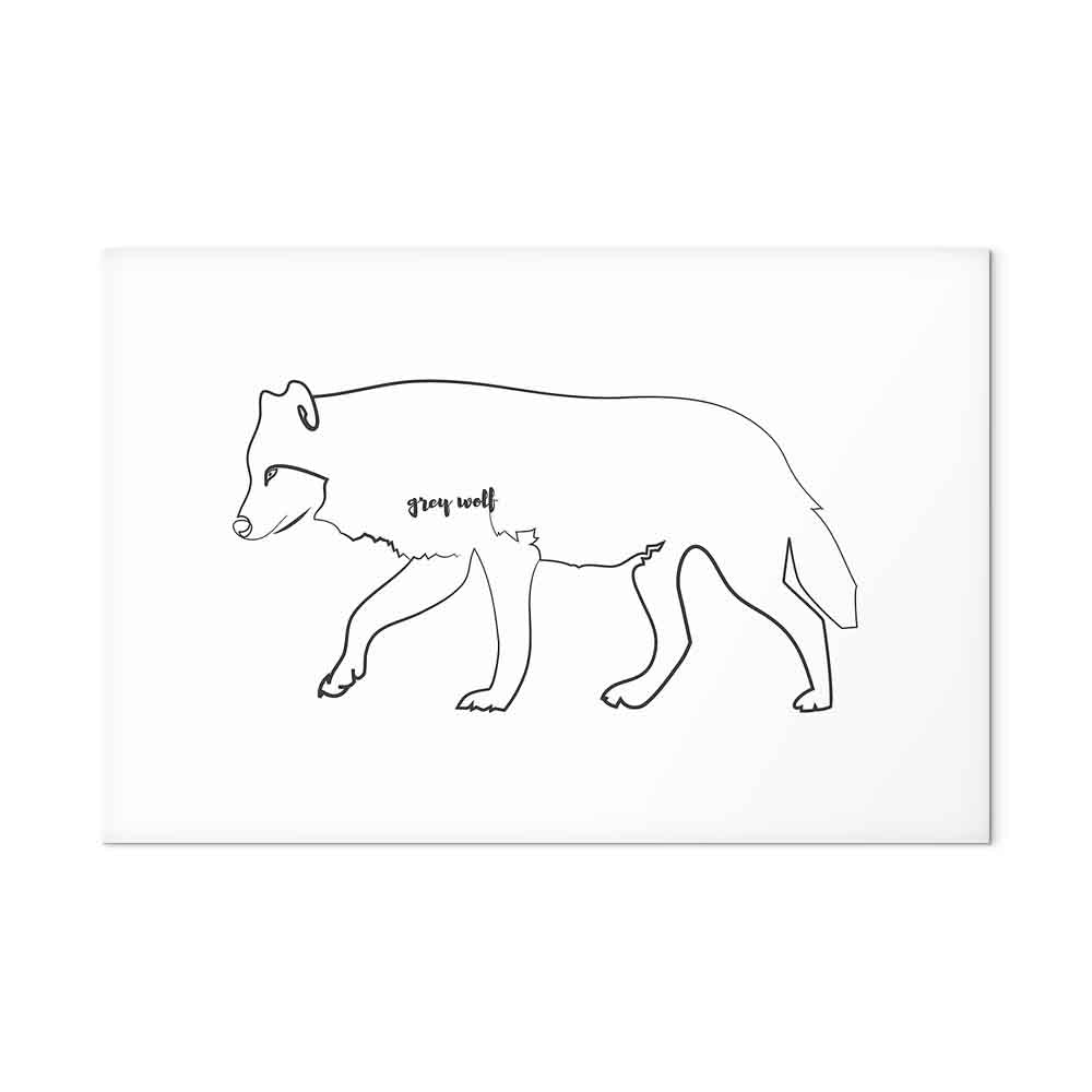 Wolf Nature Canvas Print