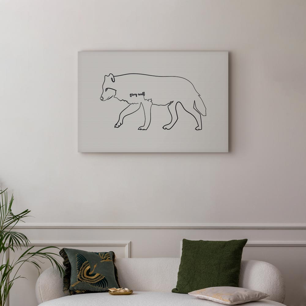 Wolf Nature Canvas Print