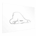 Lazy Bear Winter Animal Poster