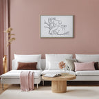 Sleeping Koala Black and White Canvas Print