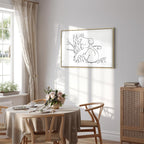 Sleeping Koala Black and White Canvas Print