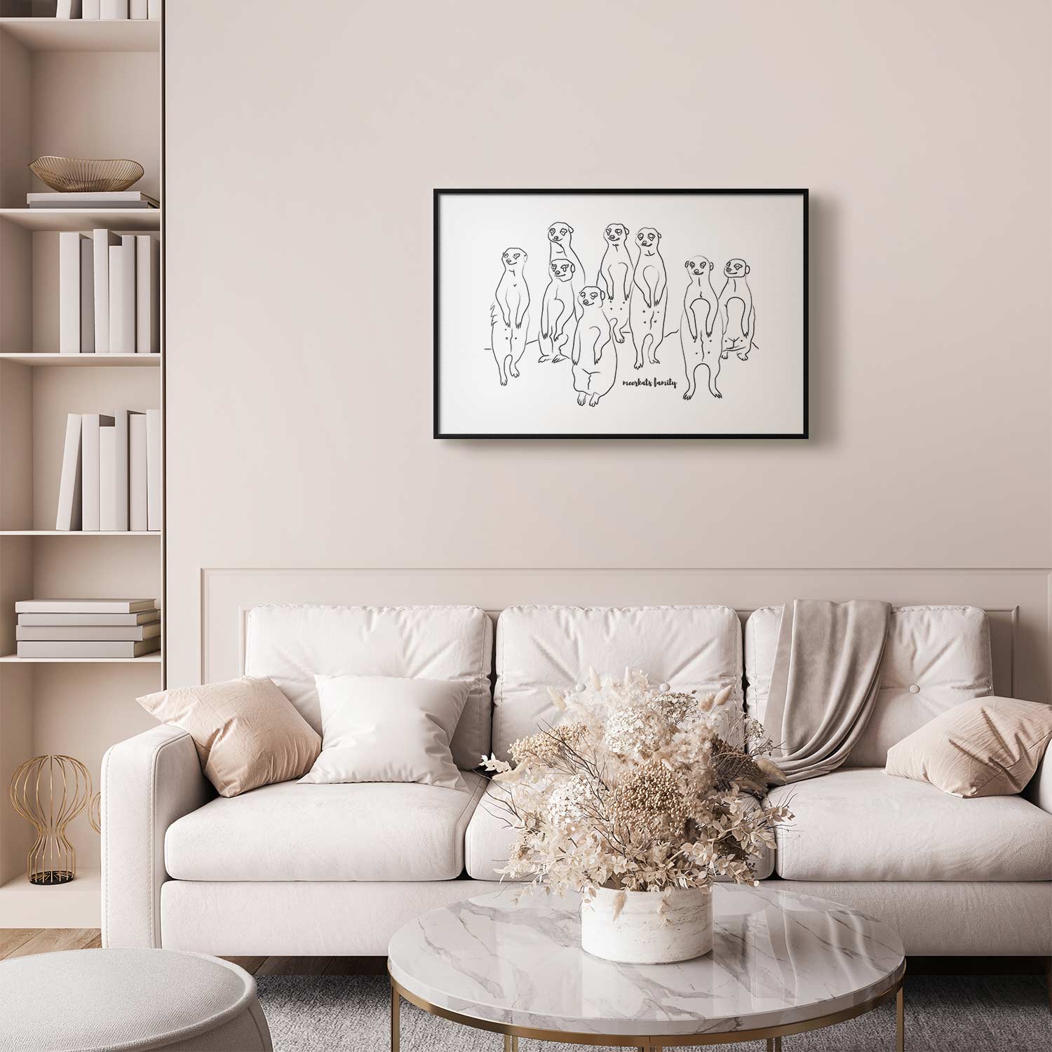 Meerkat Family Nature Poster