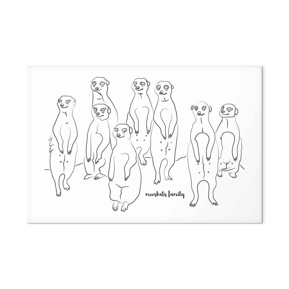 Meerkats Animal Patrol Canvas Print