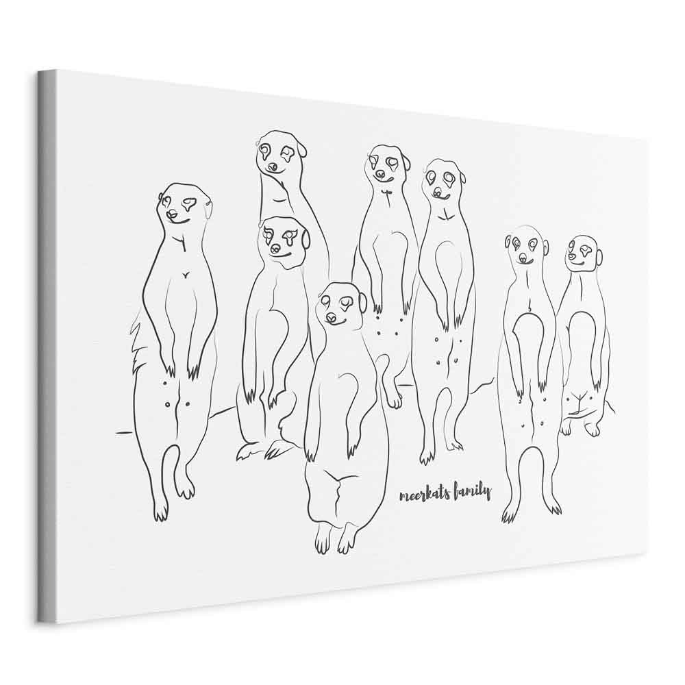 Meerkats Animal Patrol Canvas Print