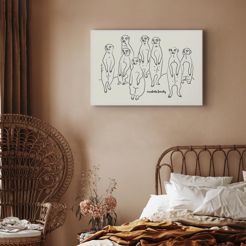 Meerkats Animal Patrol Canvas Print